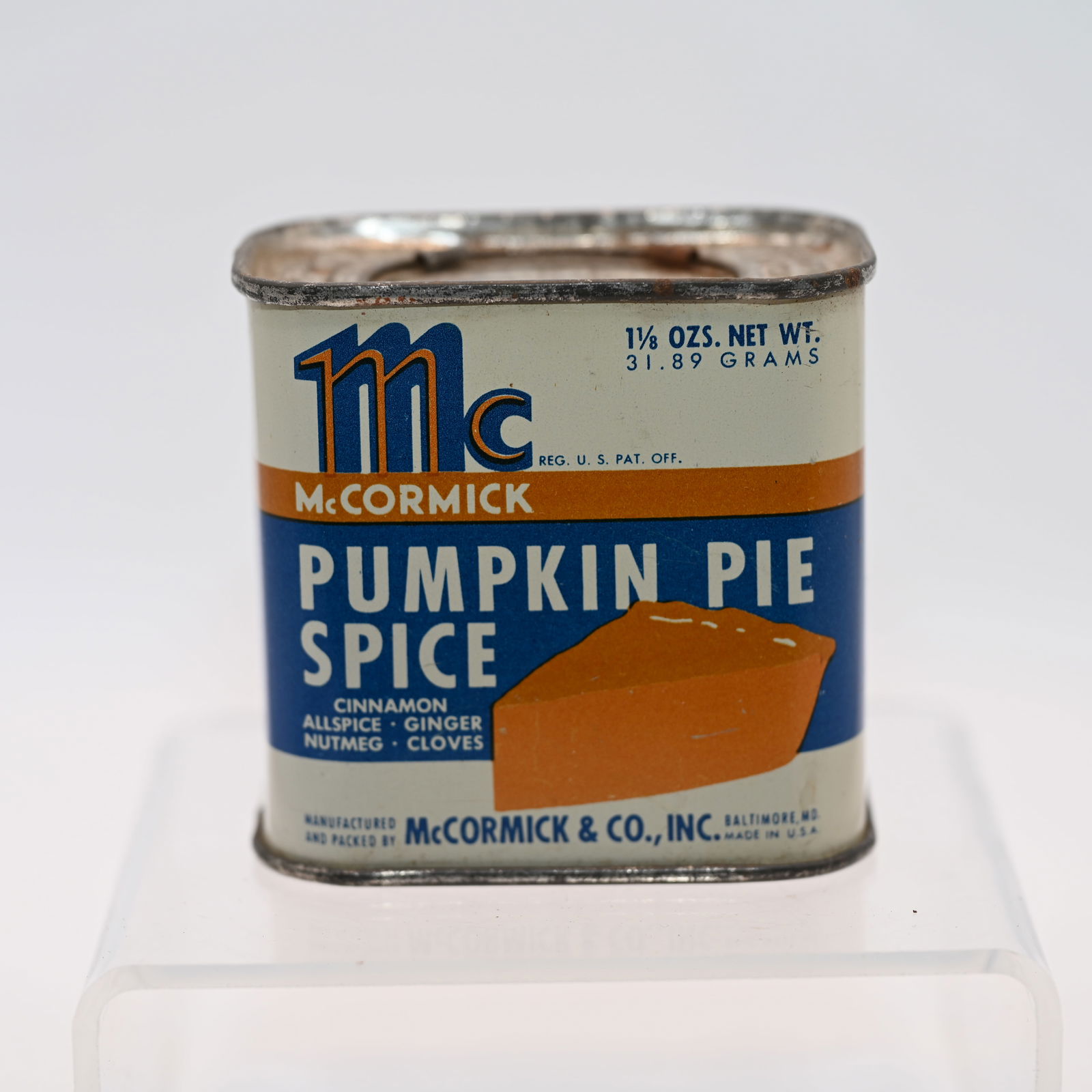 McCormick Pumpkin Pie Spice: McCormick & Co. - Baltimore MD - 1 1/8 oz