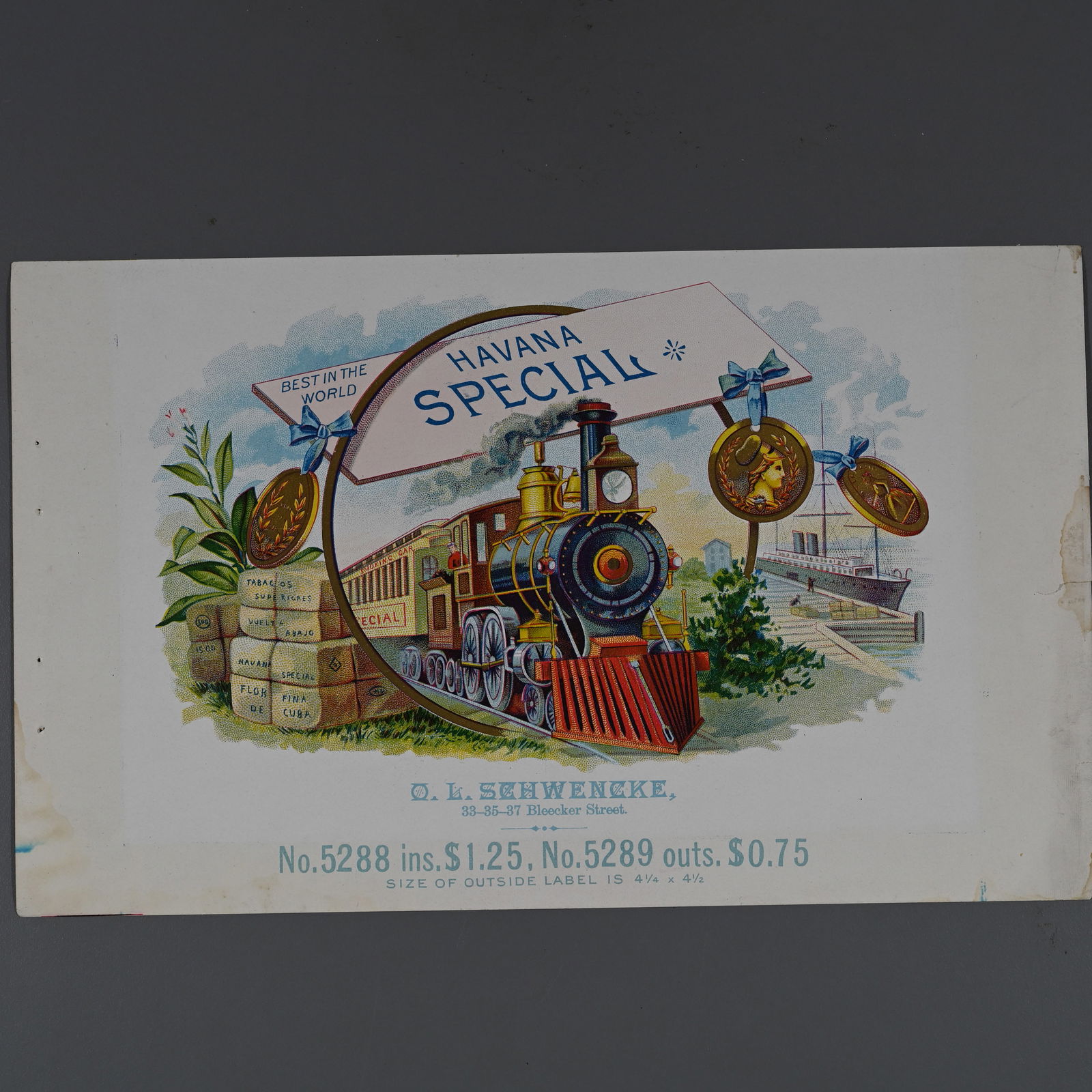 Salesman Sample Havana Special Cigar Box Label (1 of 2)