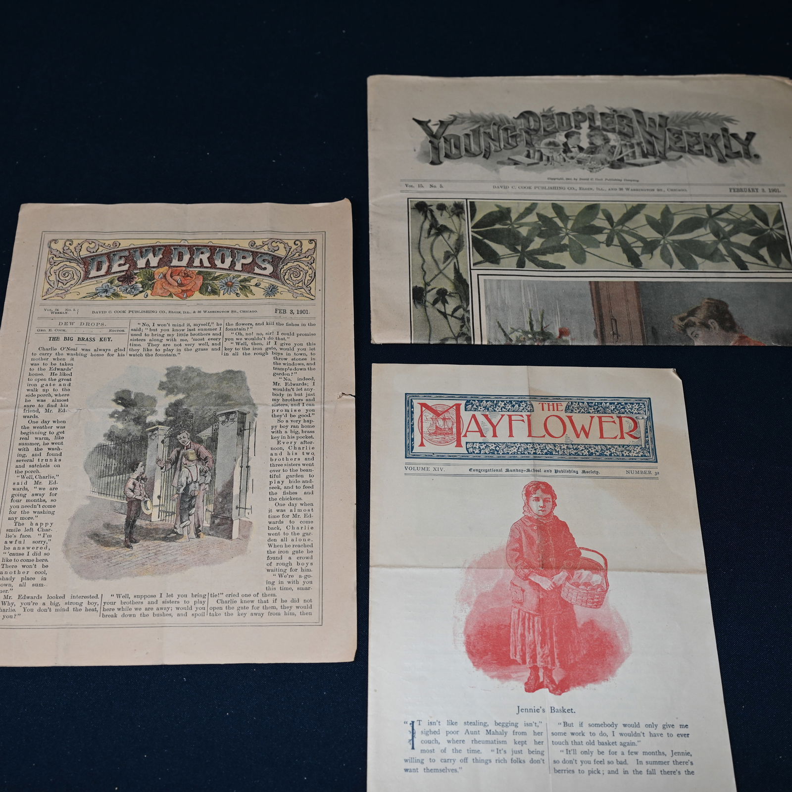 Collection of 3 Sunday School Papers circa 1900 - 1901 (1 of 10)