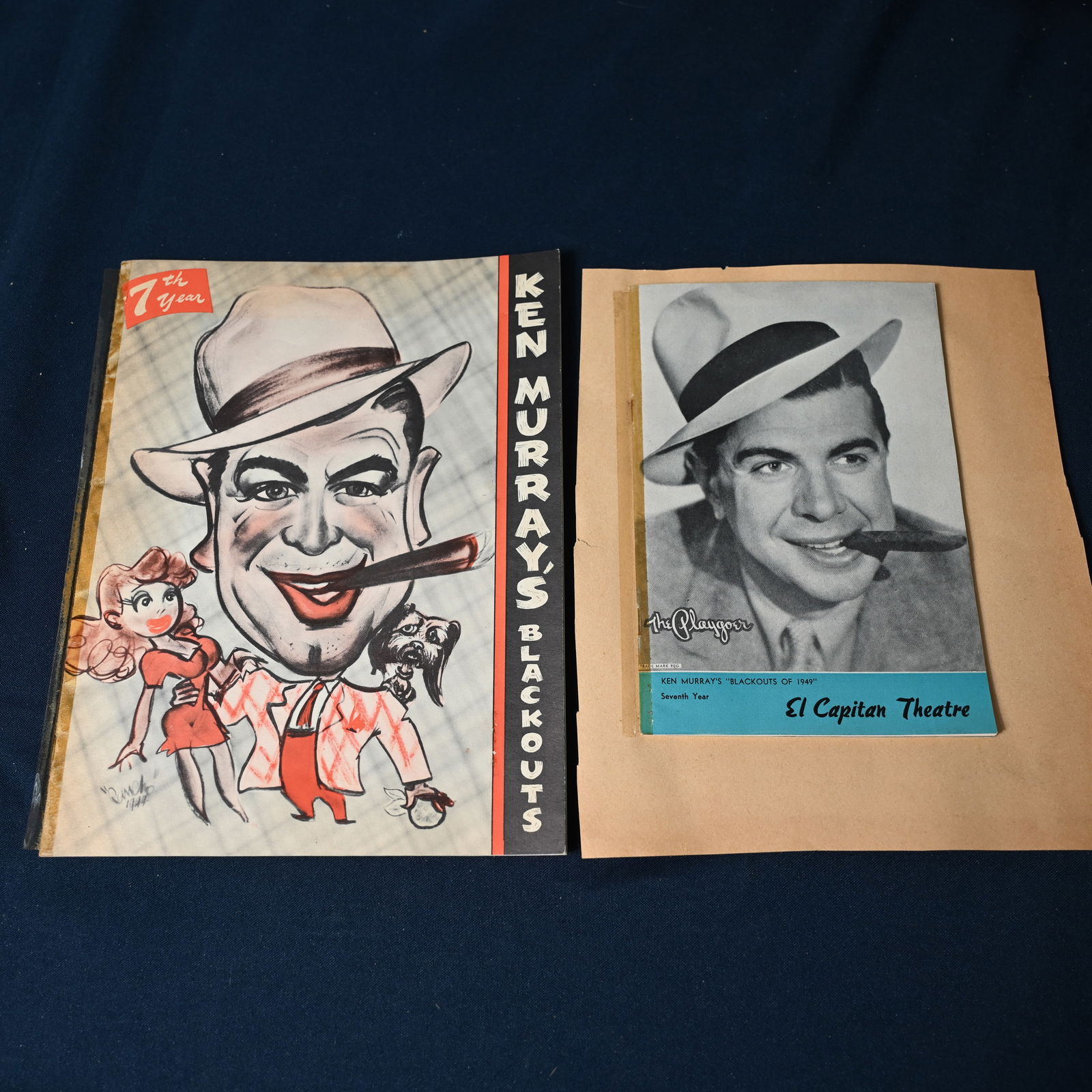 Ken Murray s Blackouts of 1949 Program and The Playgoer for the same.: (1) A program for Ken Murray's Blackouts, an updated vaudeville show. Many notable actors and actresses featured in the program: Mickey Rooney, Gene Autry, Rudy Vallee, Bob Hope. (2) The Playgoer, The