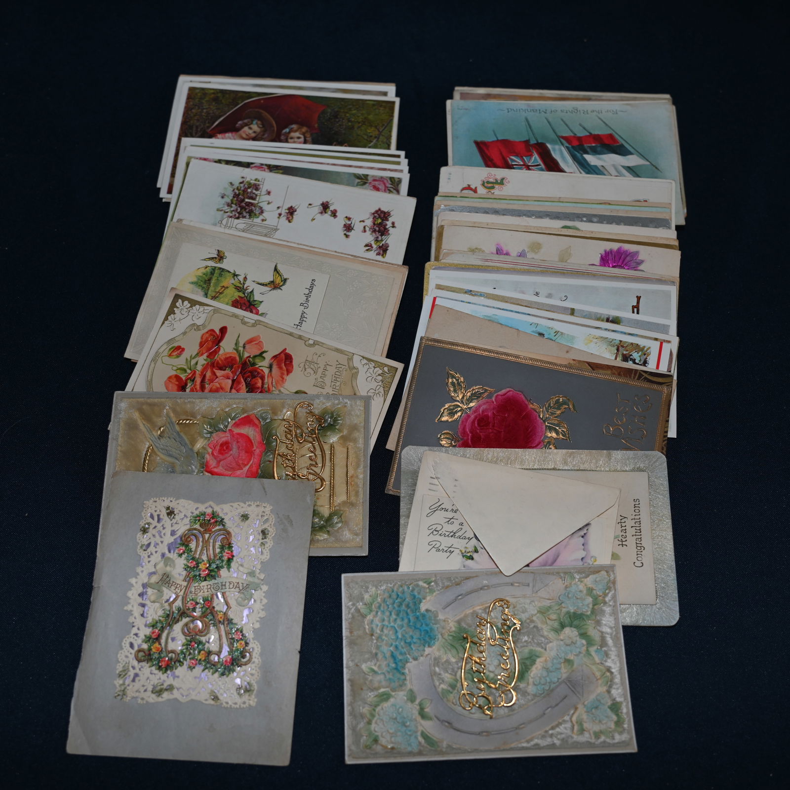 Birthday and Best Wishes Cards and Postcards - Lot of 75+ (1 of 4)