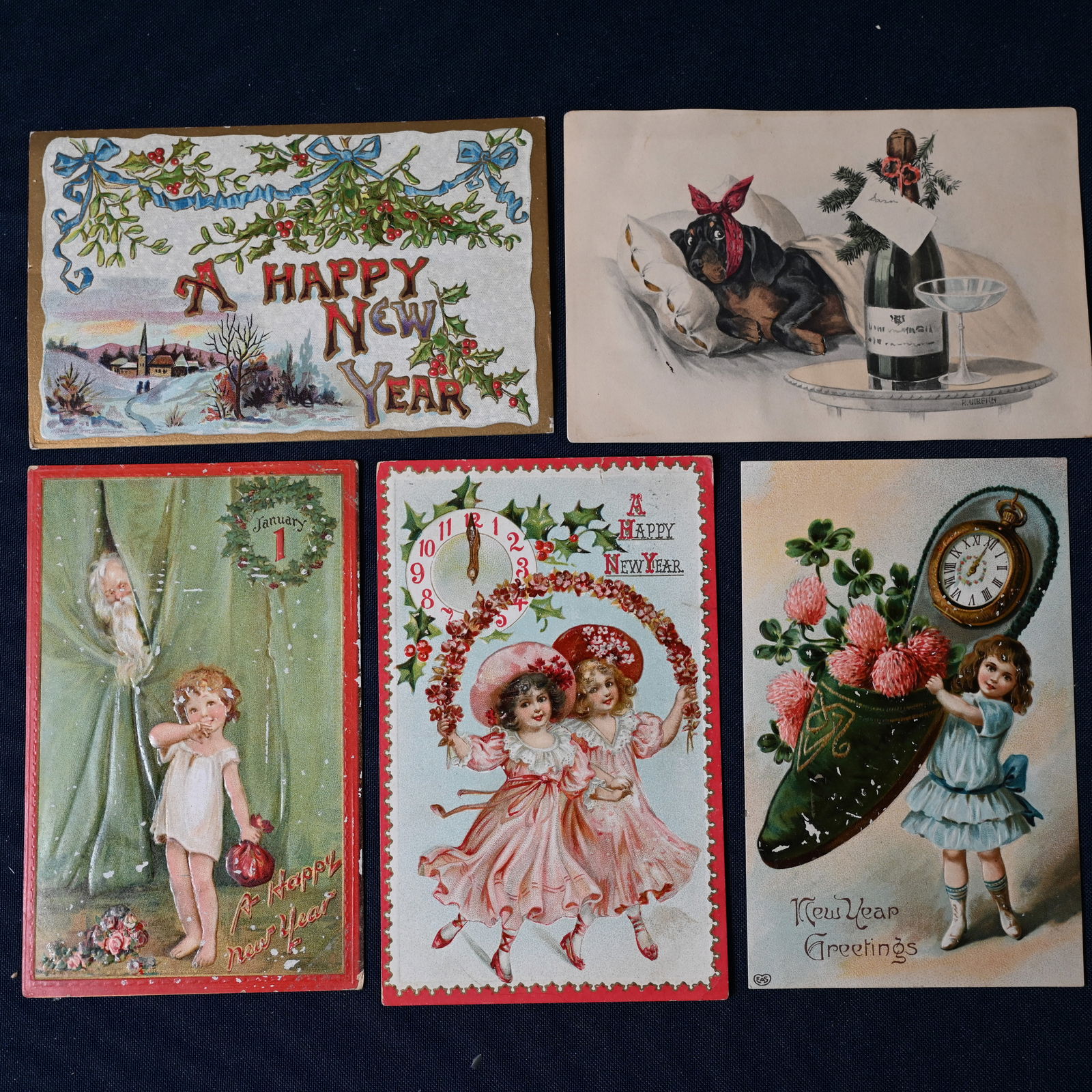 New Year Postcards - Lot of 20+ (1 of 3)