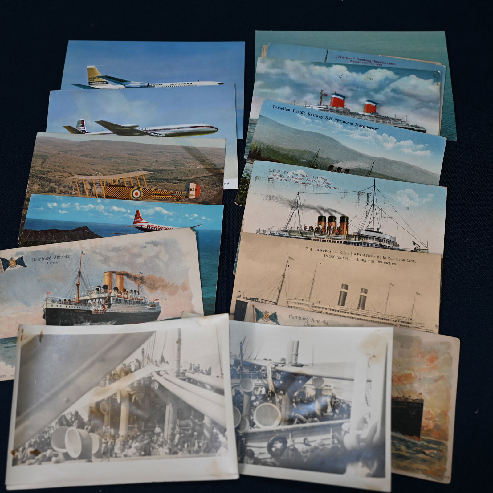 Plane (4) - Ship (9) - and Photos of Immigrants Onboard 1905 (4) (1 of 12)