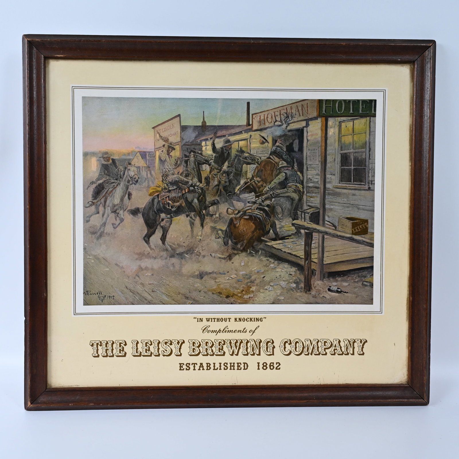 Leisy Brewing Company Lithograph Charles M Russell Art (1 of 3)