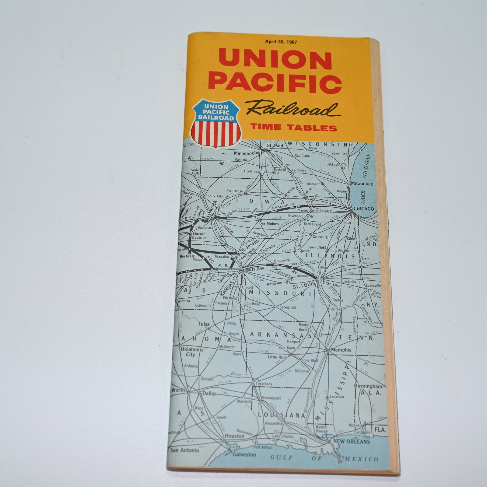 Railroad - Union Pacific Railroad Time Tables - April 30, 1967 (1 of 2)