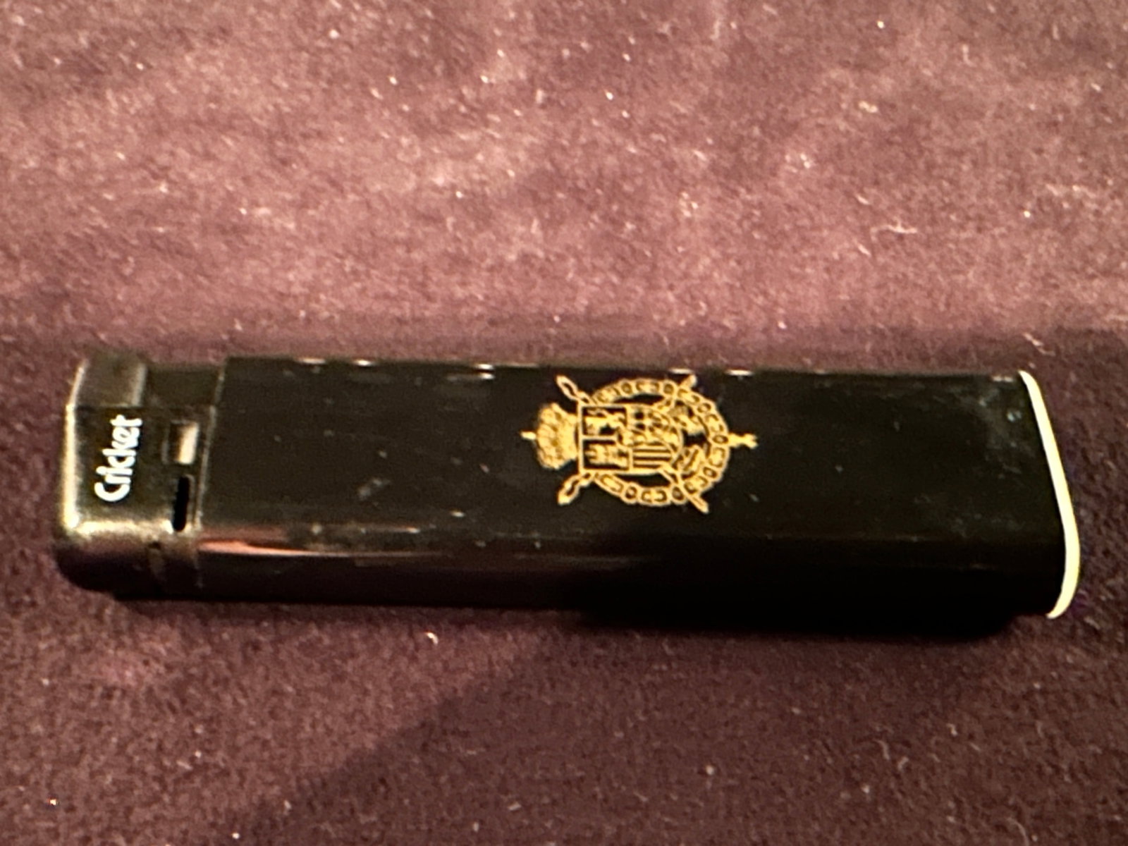 Cricket lighter from the former King of Spain with NOTARIZED AFFIDAVIT: Cricket lighter from Juan Carlos I a member of the Spanish royal family who reigned as King of Spain from 22 November 1975 until his abdication on 19 June 2014. This lighter is coming straight from a 