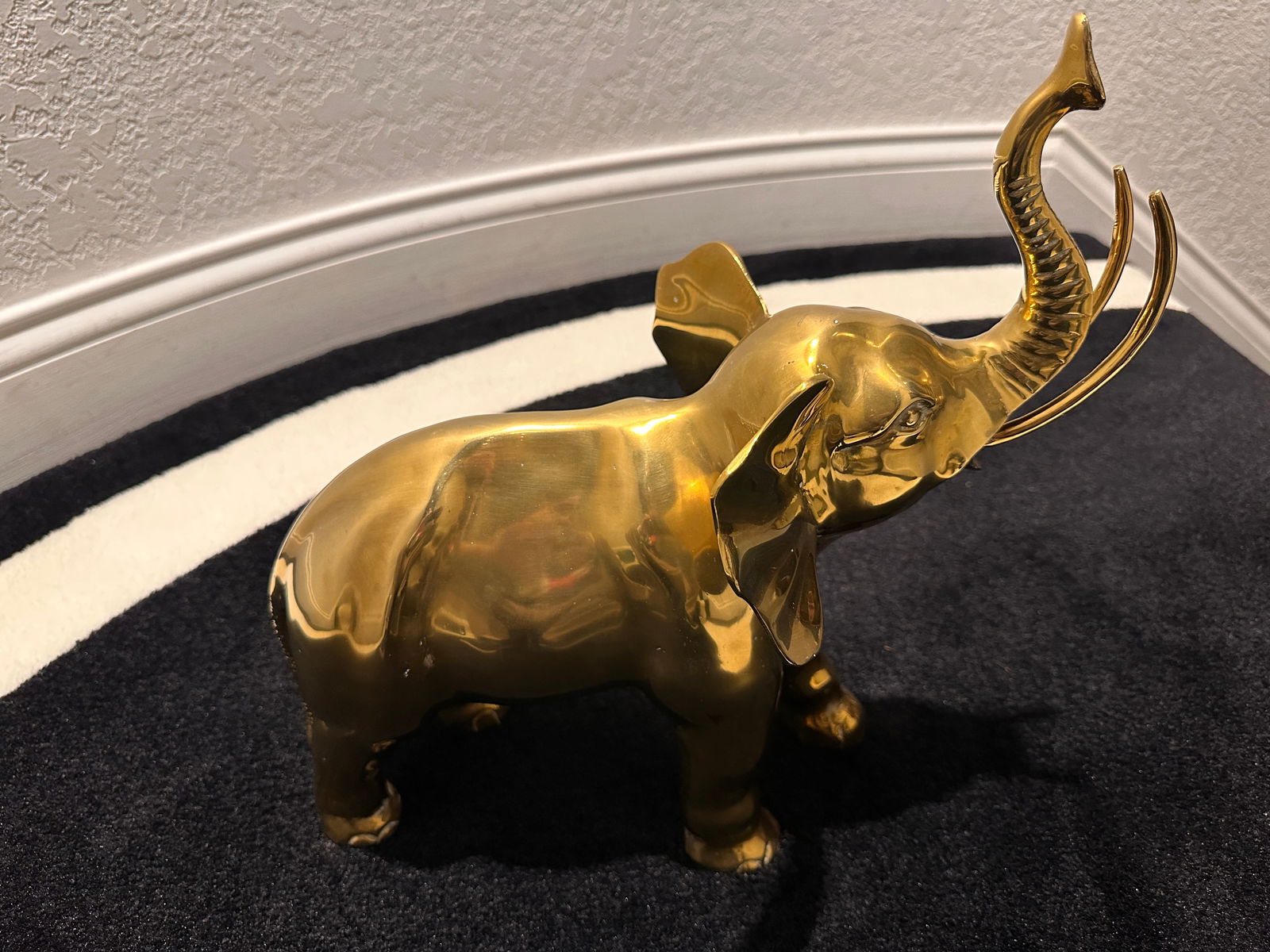 Brass Elephant Sculpture (1 of 4)
