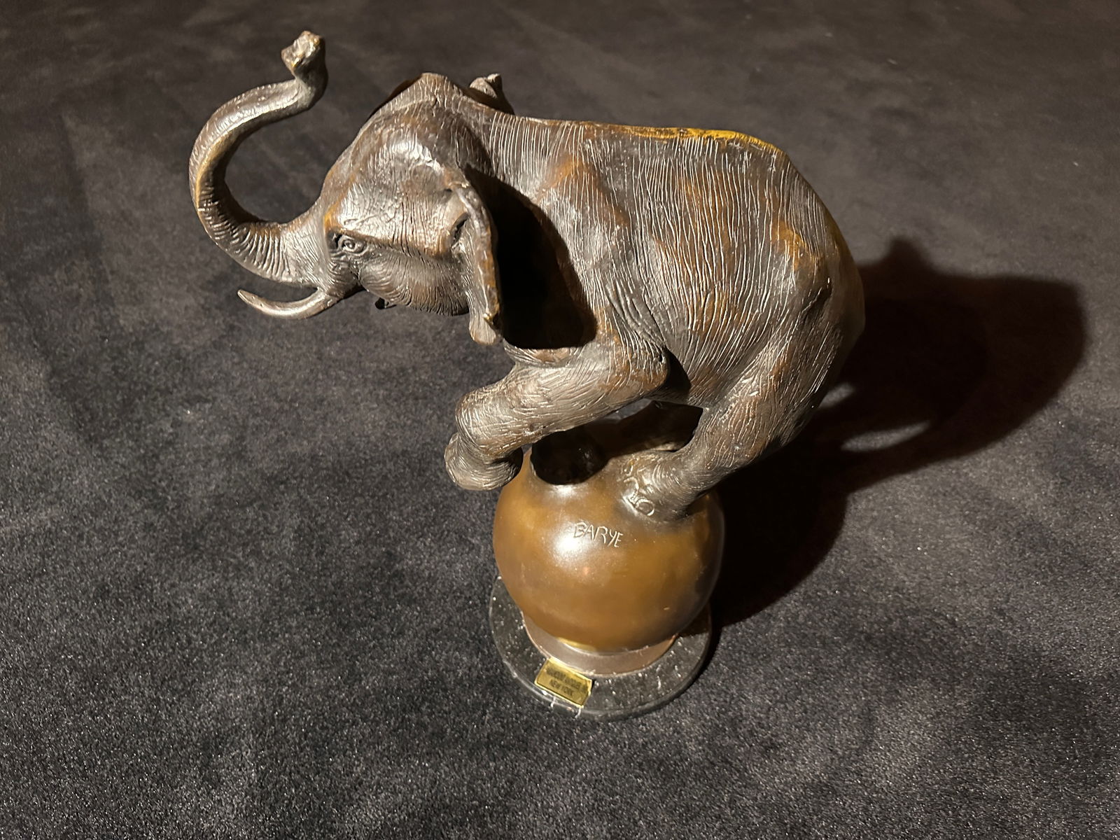 Antoine-Louis Barye Bronze Elephant HEAVY AND RARE (1 of 3)