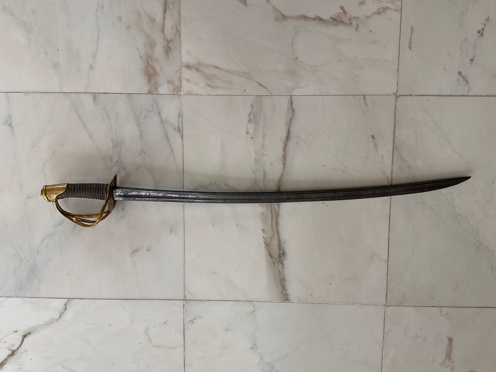 French Heavy Cavalry Sword Dated 1875 (1 of 19)