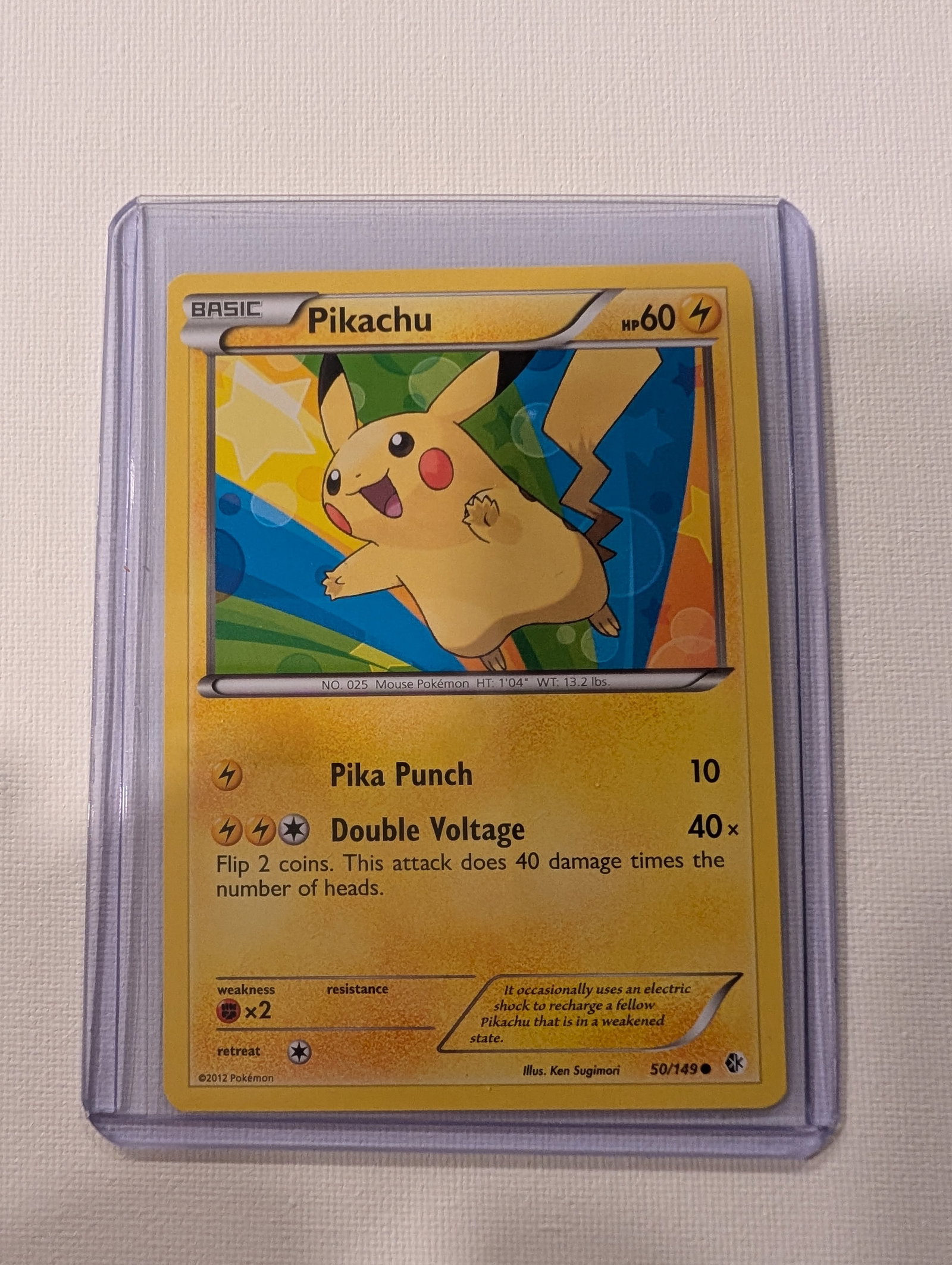 2012 Pokemon Pikachu 50 149 Boundaries Crossed Rare Holo. (1 of 2)