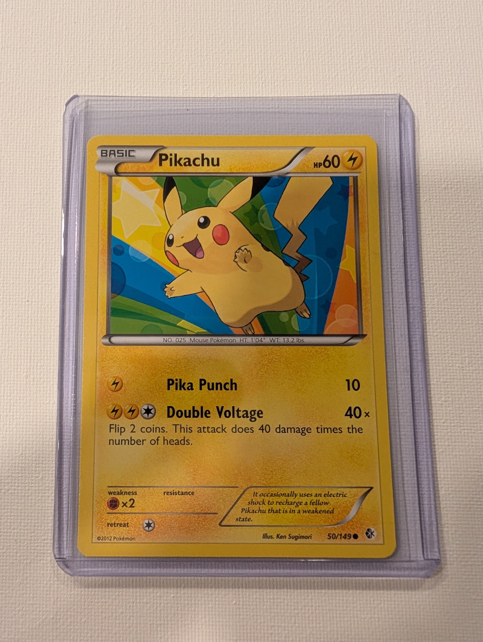 2012 Pokemon Pikachu 50 149 Boundaries Crossed Rare Holo Shattered Ice. (1 of 2)