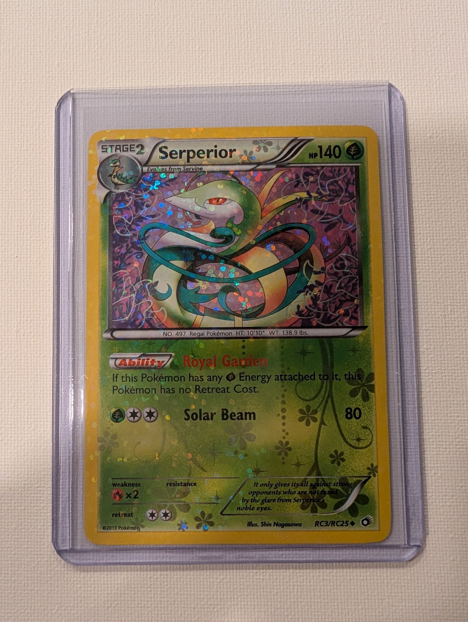2013 Pokemon Serperior RC3 RC25 Legendary Treasures Radiant Collection Holo. (1 of 2)
