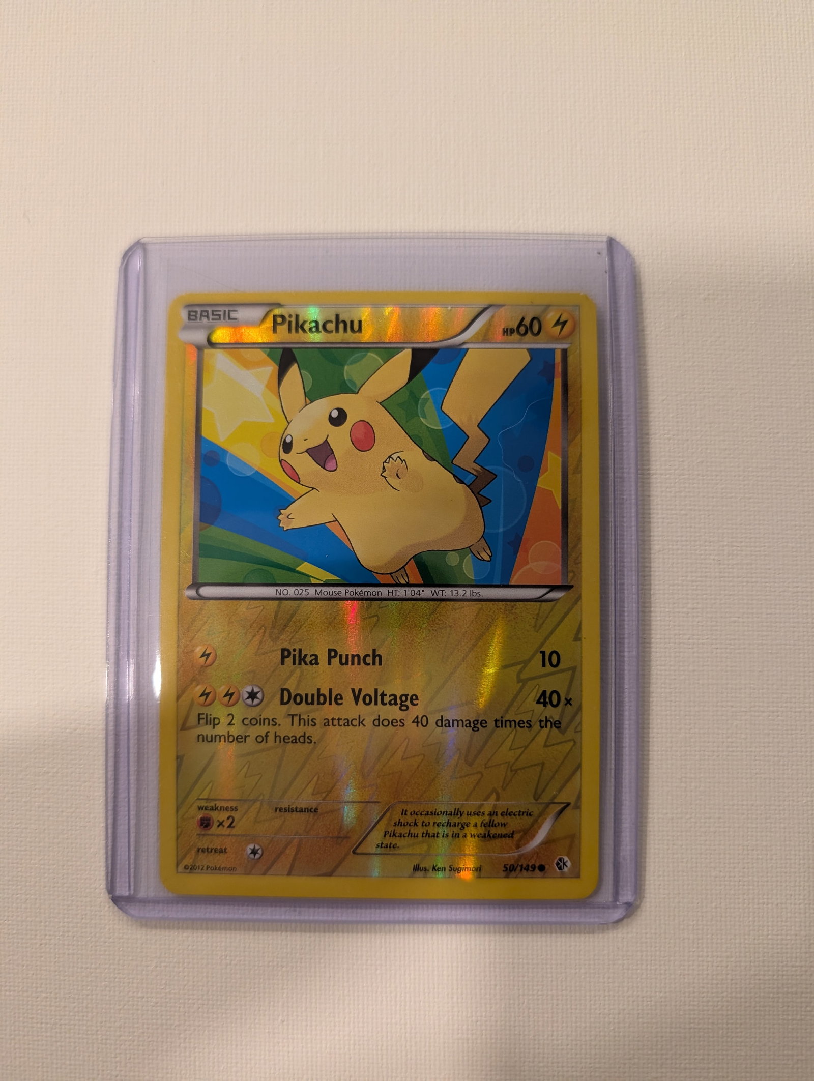 2012 Pokemon Pikachu 50 149 Boundaries Crossed Rare Holo Shattered Ice. (1 of 2)