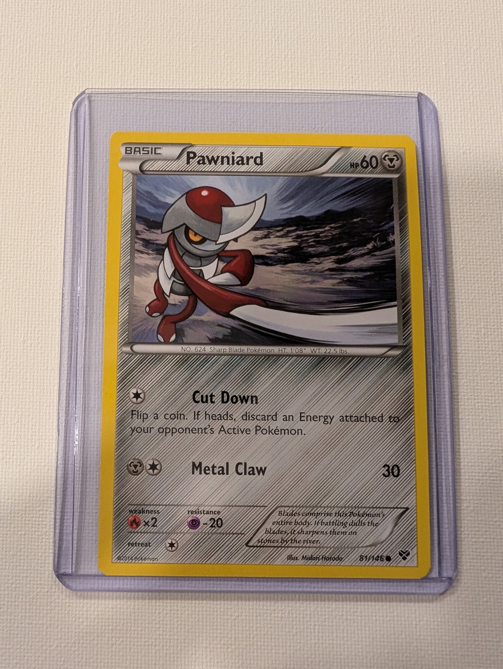 2014 Pokemon Pawniard 81 146 XY Base Set Common. (1 of 2)