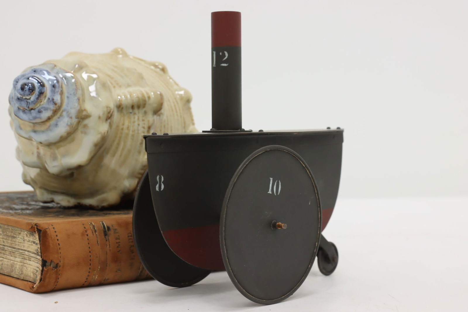 Copper Antique Painted Steamboat on Wheels Child's Toy #48863 (1 of 8)