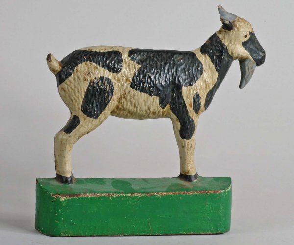 Cast Iron Billy Goat Doorstop: Antique Cast Iron Doorstop of Billy Goat. H:8.5 Inches L:8.5 Inches
