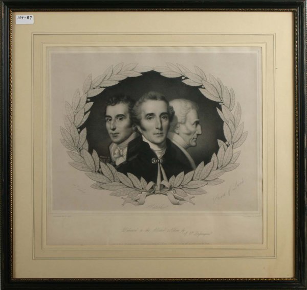 Wellington Engravings from the Allen Estate: Dedicated to the British Nation by J P Lassouquerre". Artist J P Lassouquerre, Publisher Henry Squire & Co 1849. Sight Size 16.75" x 18.25