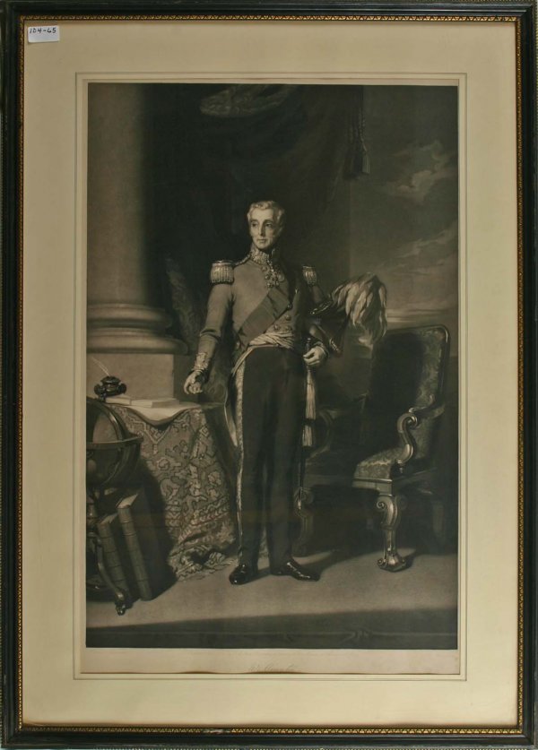 Wellington Engravings from the Allen Estate: Wellington", Publisher F G Moon 1841. Sight Size 28.5" x 18
