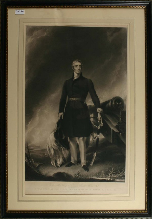Wellington Engravings from the Allen Estate: Field Marshall His Grace the Duke of Wellington". Sight Size 28" x 17