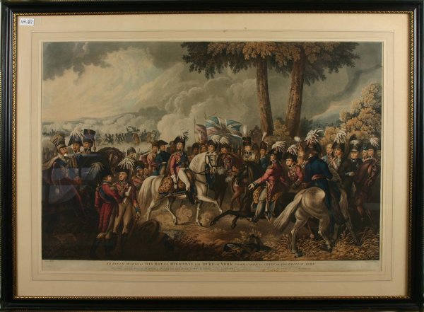 Wellington Engravings from the Allen Estate: To Hi Royal Highness the Duke of York….". Sight Size 24.5" x 36