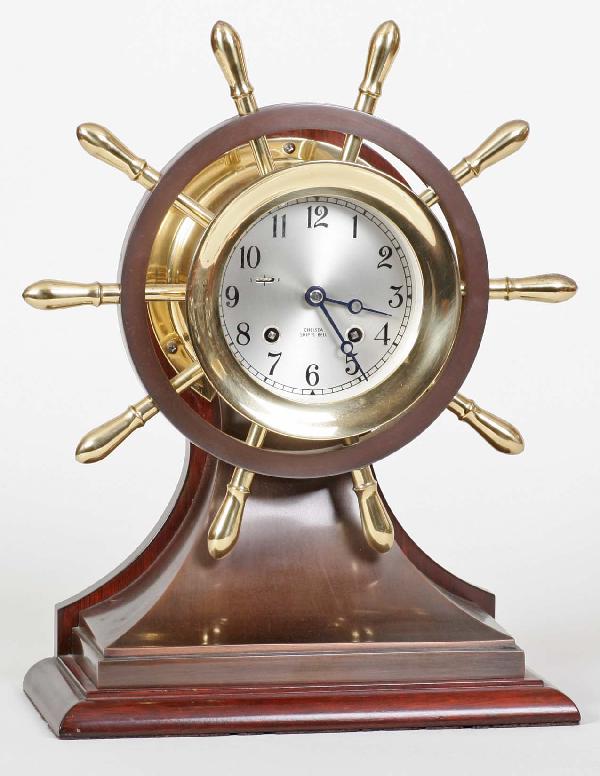 Chelsea Ship's Bell Clock: Chelsea Ship's Bell clock Dial D: 5-1/2", L: 14", serial #852366