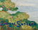 BIRGER SANDZEN Mountain Lake Oil on board - 3