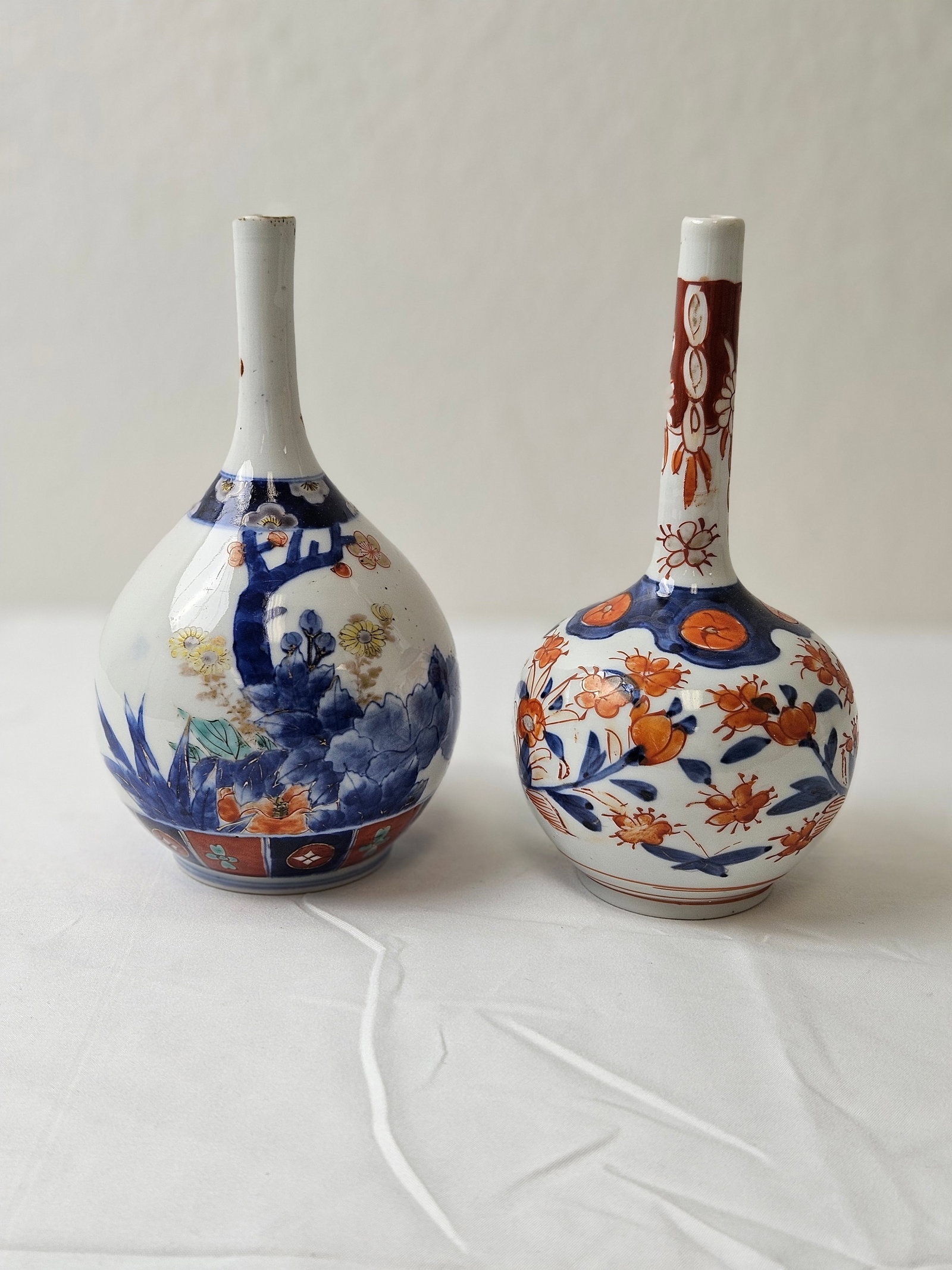 Pair of Japanese Export Blue and White Porcelain Vases (1 of 5)