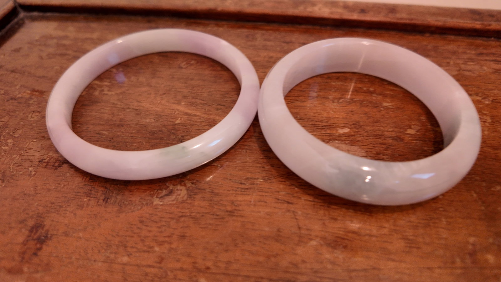 A Pair of Jade Bracelets Size 62: A Pair of Jade Bracelets Size 62