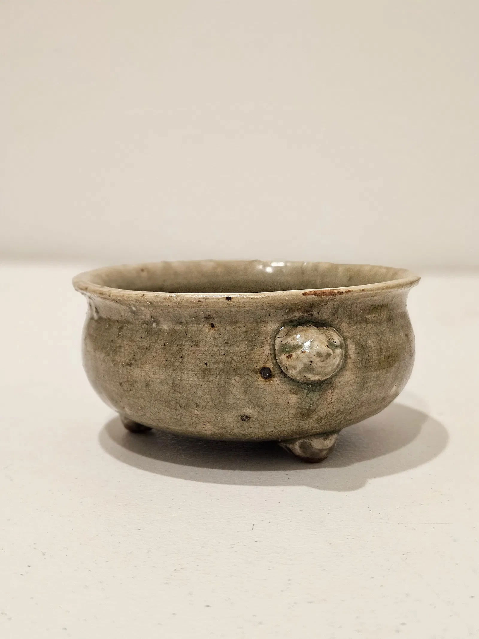 Ming dynasty Chinese antique porcelain celadon censer: Ming dynasty Chinese antique porcelain celadon censer