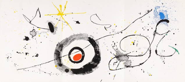 Joan Miró, Composition (Cramer 83; Mourlot 340-347), Derrière le miroir, Limited Edition (1 of 7)