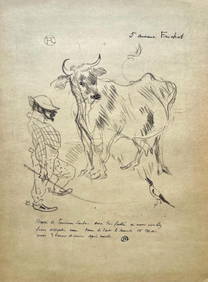 Henri de Toulouse-Lautrec, Composition, Derrière le miroir, Limited Edition Lithograph (1 of 6)