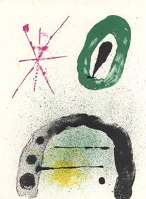 Joan Miró, Composition (Cramer 83; Mourlot 340-347), Derrière le miroir, Limited Edition (1 of 7)