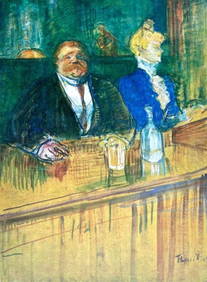 Henri de Toulouse-Lautrec, Composition, Derrière le miroir, Limited Edition Lithograph (1 of 6)
