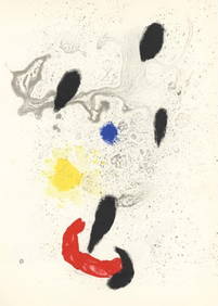 Joan Miró, Composition (Cramer 83; Mourlot 340-347), Derrière le miroir, Limited Edition (1 of 6)