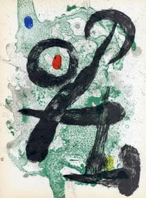 Joan Miró, Composition (Cramer 83; Mourlot 340-347), Derrière le miroir, Limited Edition (1 of 6)