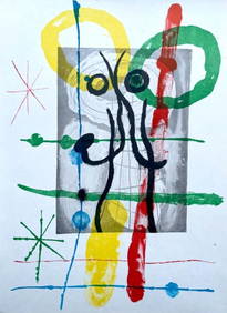 Joan Miró, Composition (Cramer 102; Mourlot 428-449), Derrière le miroir, Limited Edition (1 of 8)