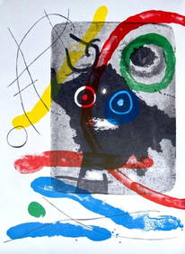 Joan Miró, Composition (Cramer 102; Mourlot 428-449), Derrière le miroir, Limited Edition (1 of 6)