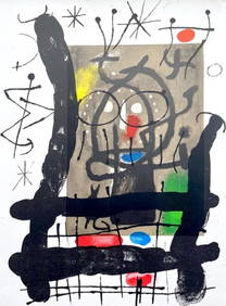 Joan Miró, Composition (Cramer 102; Mourlot 428-449), Derrière le miroir, Limited Edition (1 of 6)