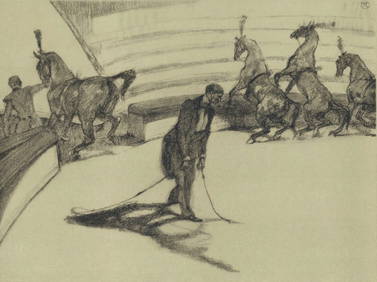 Henri de Toulouse-Lautrec, Chevaux en liberte, The Circus by Toulouse-Lautrec, Limited Edition (1 of 7)