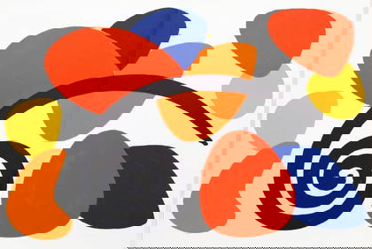 Alexander Calder, Composition, Derrière le miroir, Limited Edition Lithograph (1 of 6)