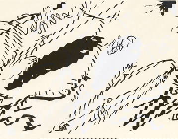 Wassily Kandinsky, Schwarzer Fleck (Roethel 145), XXe siècle, Limited Edition Woodcut (1 of 4)