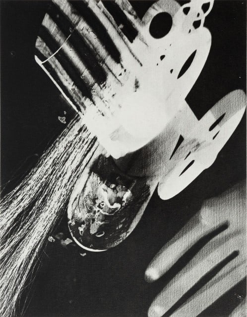 Man Ray, Composition, Man Ray, Electa Editrice Portfolios, Limited Edition Héliogravure: Héliogravure on vélin paper. Paper size: 15.75 x 11.75 inches. Excellent condition. Inscription: unsigned and unnumbered, as issued. Notes: From the folio, Man Ray, Electa Editrice Portfolio