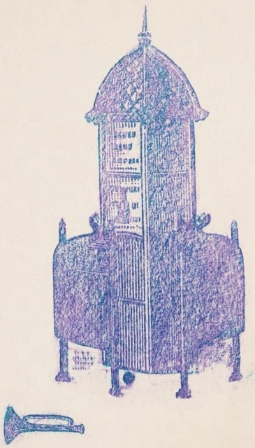 Max Ernst, Composition (Spies/Leppien 218), La Ballade du Soldat, Limited Edition Lithograph: Lithograph on vélin d'Arches paper. Paper size: 21.875 x 15 inches. Excellent condition. Unsigned and unnumbered, as issued. Notes: From the folio, La Ballade du Soldat, 34 Lithographies Original