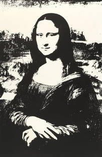 Andy Warhol, Mona Lisa (after Leonardo da Vinci), Official Limited Edition, Sunday B. Morning,: Official edition, Andy Warhol, Sunday B. Morning, silkscreen on museum board. Paper Size: 30 x 25 inches. Excellent condition. Inscription: Numbered in pencil, &#8220;published by Sunday B. Morning&#8