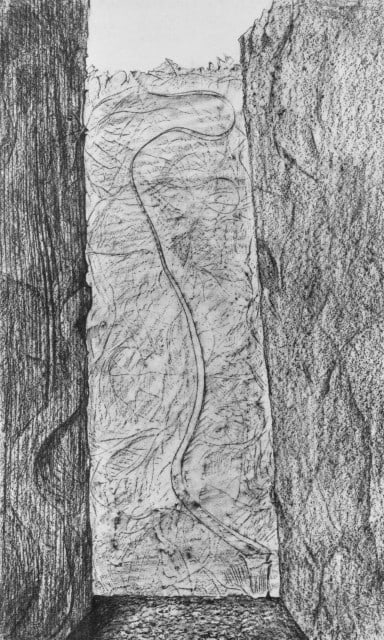 Max Ernst, Composition (Spies/Leppien 222), Histoire Naturelle, Limited Edition Lithograph: Collotype from frottage on vélin paper. Paper size: 19.625 x 12.75 inches. Excellent condition. Unsigned and unnumbered, as issued. Notes: From the album, Max Ernst, Histoire Naturelle, 1972. Pub