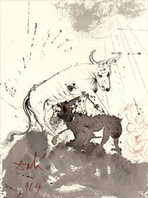 Salvador Dali, Composition (Michler/Löpsinger 1600; Field 69-3), Biblia Sacra, Limited Edition