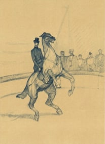 Henri de Toulouse-Lautrec, Écuyère de haute école, The Circus by Toulouse-Lautrec,