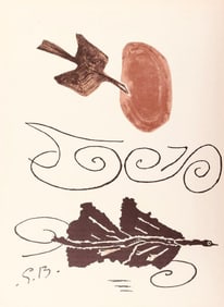 Georges Braque, Oiseau, Derrière le miroir, Limited Edition Lithograph