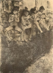 Edgar Degas, On attend les Clients, E. Degas Monotypes, Limited Edition Monotype