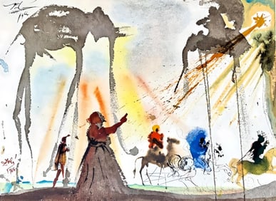 Salvador Dali, Composition (Michler/Löpsinger 1600; Field 69-3), Biblia Sacra, Limited Edition